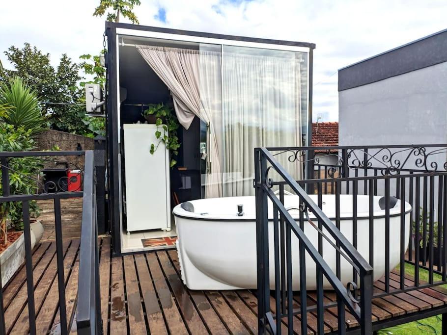 Tiny House Paraiso Minicasas Com Hidromassagem โปว์โซ อเลเกร ภายนอก รูปภาพ